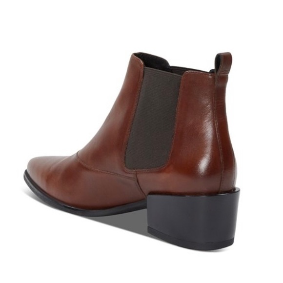 Vagabond brown leather pointed toe ankle boot - Picture 5 of 9
